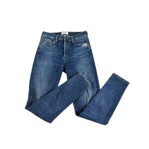 Agolde Jeans Women's Sophie Distressed Skinny Jeans Size 27 Mid Rise Stretch